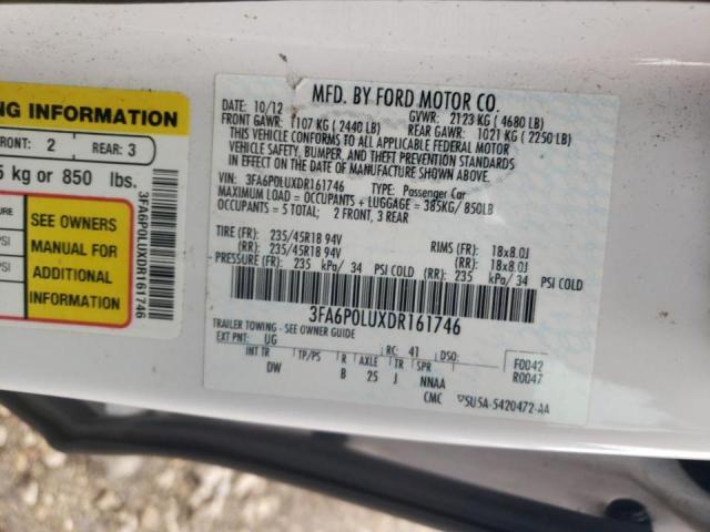 Photo 9 VIN: 3FA6P0LUXDR161746 - FORD FUSION SE 