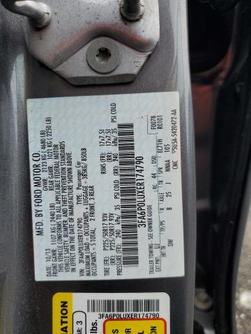 Photo 11 VIN: 3FA6P0LUXER174790 - FORD FUSION SE 