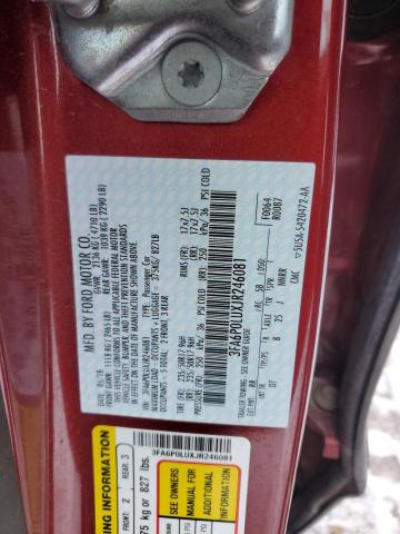 Photo 11 VIN: 3FA6P0LUXJR246081 - FORD FUSION SE 