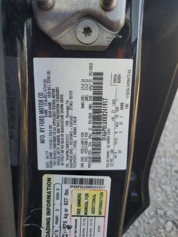 Photo 11 VIN: 3FA6P0LUXKR241917 - FORD FUSION 