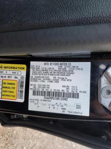 Photo 11 VIN: 3FA6P0PU1HR135942 - FORD FUSION SE 