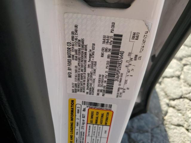 Photo 12 VIN: 3FA6P0PU2HR276440 - FORD FUSION 