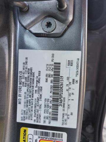 Photo 11 VIN: 3FA6P0PU3DR261519 - FORD FUSION 