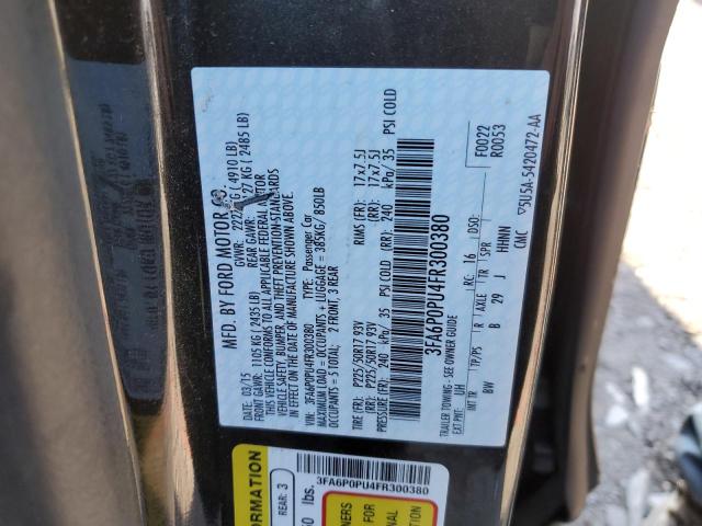 Photo 12 VIN: 3FA6P0PU4FR300380 - FORD FUSION 