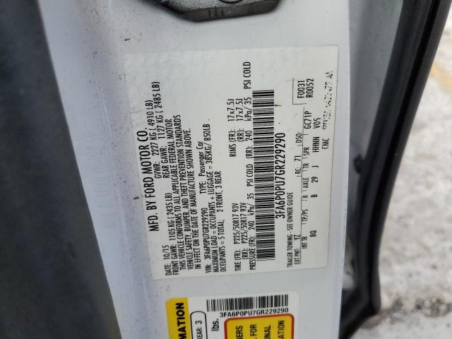 Photo 11 VIN: 3FA6P0PU7GR229290 - FORD FUSION SE 