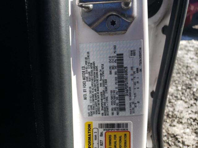 Photo 12 VIN: 3FA6P0PU7HR160828 - FORD FUSION 