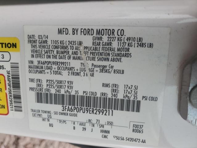 Photo 11 VIN: 3FA6P0PU9ER299211 - FORD FUSION 