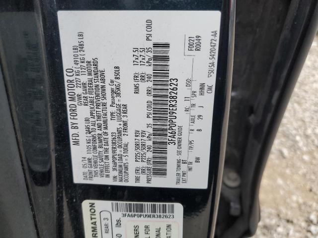 Photo 11 VIN: 3FA6P0PU9ER382623 - FORD FUSION 