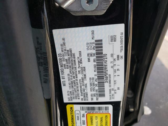 Photo 11 VIN: 3FA6P0PU9FR147270 - FORD FUSION SE 