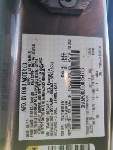 Photo 11 VIN: 3FA6P0RU1DR354715 - FORD FUSION TIT 