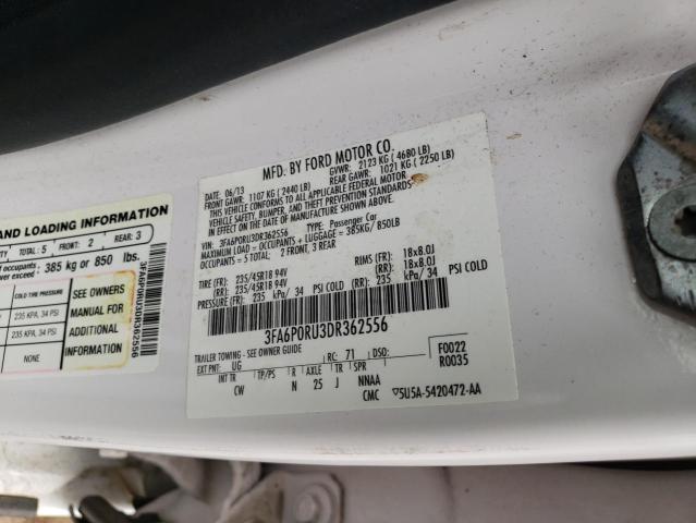 Photo 11 VIN: 3FA6P0RU3DR362556 - FORD FUSION TIT 