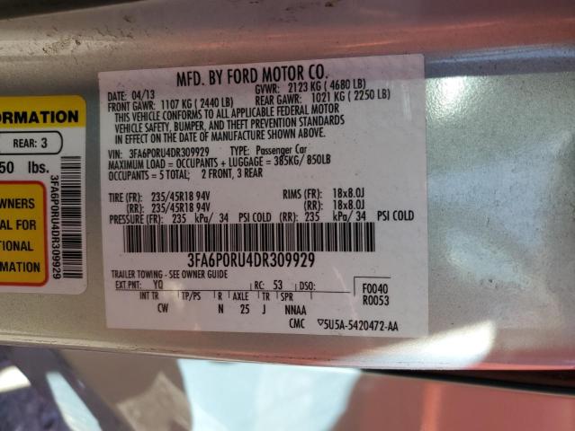 Photo 11 VIN: 3FA6P0RU4DR309929 - FORD FUSION TIT 