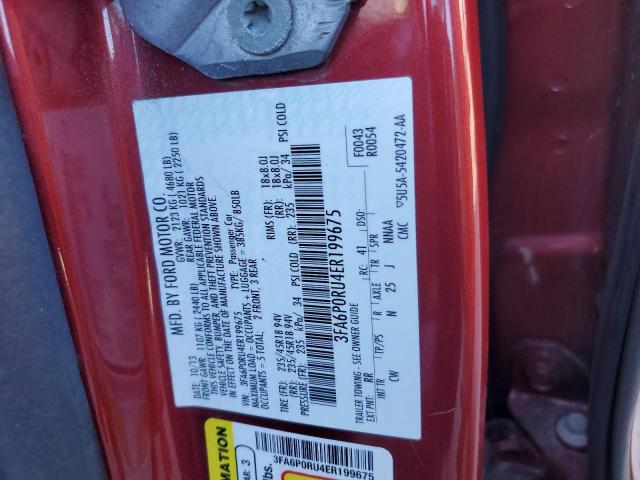 Photo 11 VIN: 3FA6P0RU4ER199675 - FORD FUSION TIT 