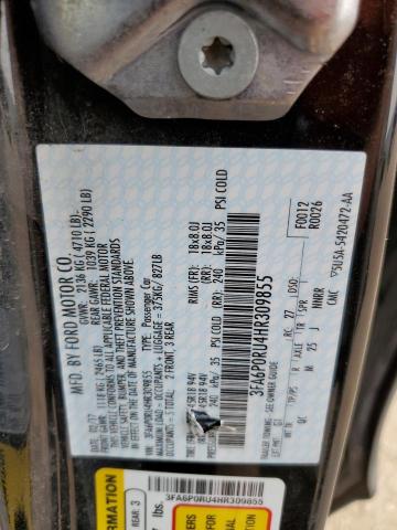 Photo 12 VIN: 3FA6P0RU4HR309855 - FORD FUSION 