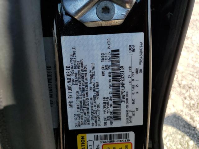 Photo 11 VIN: 3FA6P0RU4HR323139 - FORD FUSION 