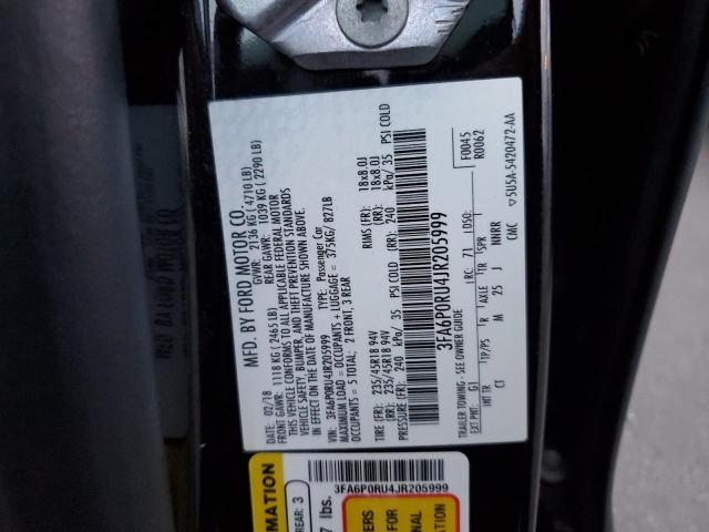 Photo 11 VIN: 3FA6P0RU4JR205999 - FORD FUSION TIT 