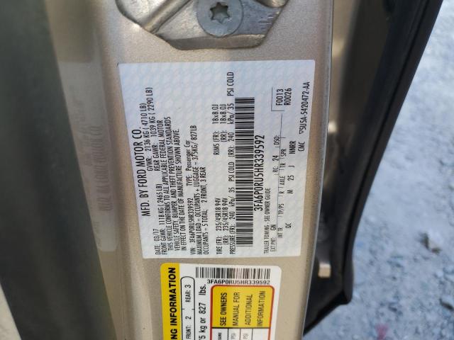 Photo 11 VIN: 3FA6P0RU5HR339592 - FORD FUSION TIT 