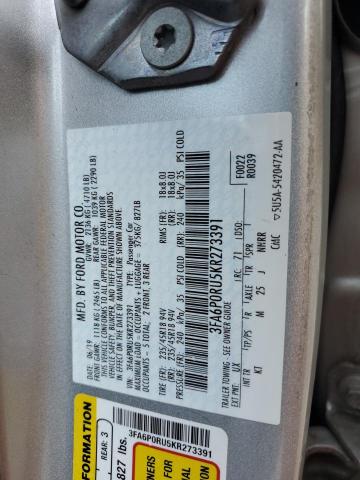 Photo 11 VIN: 3FA6P0RU5KR273391 - FORD FUSION TIT 