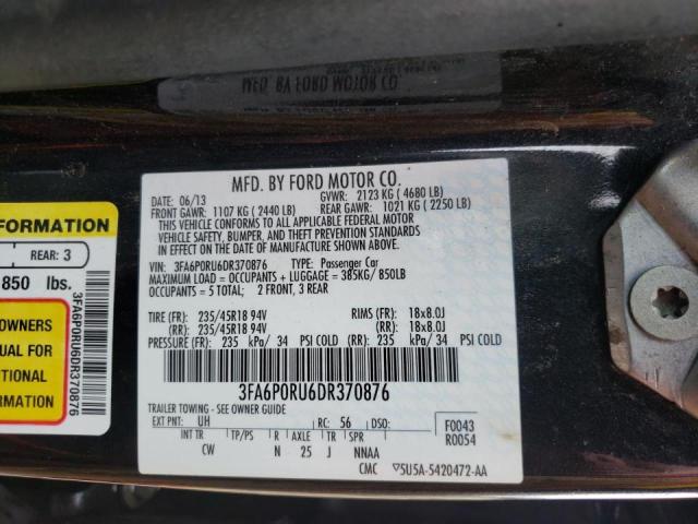 Photo 9 VIN: 3FA6P0RU6DR370876 - FORD FUSION TIT 