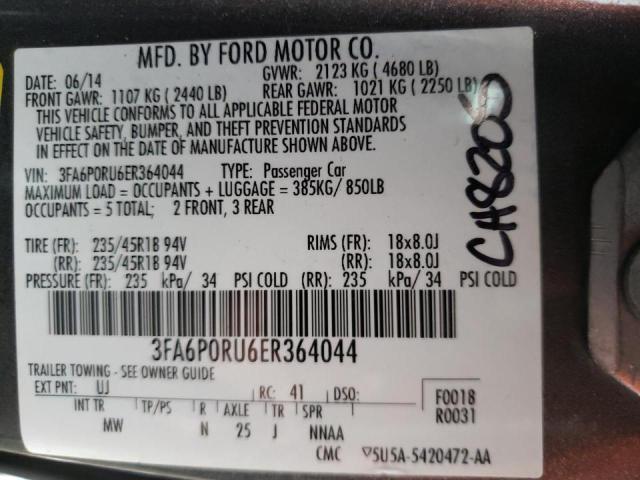 Photo 9 VIN: 3FA6P0RU6ER364044 - FORD FUSION TIT 