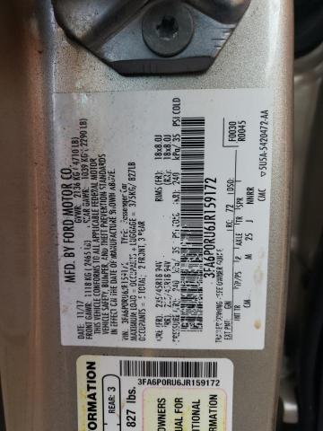 Photo 11 VIN: 3FA6P0RU6JR159172 - FORD FUSION TIT 