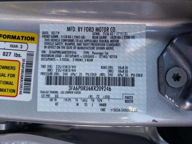 Photo 11 VIN: 3FA6P0RU6KR209246 - FORD FUSION TIT 