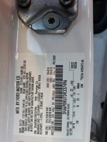 Photo 11 VIN: 3FA6P0RU7DR337496 - FORD FUSION 