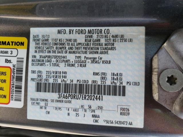 Photo 9 VIN: 3FA6P0RU7ER202441 - FORD FUSION TIT 