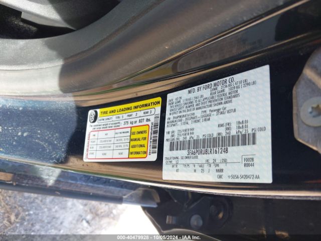 Photo 8 VIN: 3FA6P0RU8LR161248 - FORD FUSION 