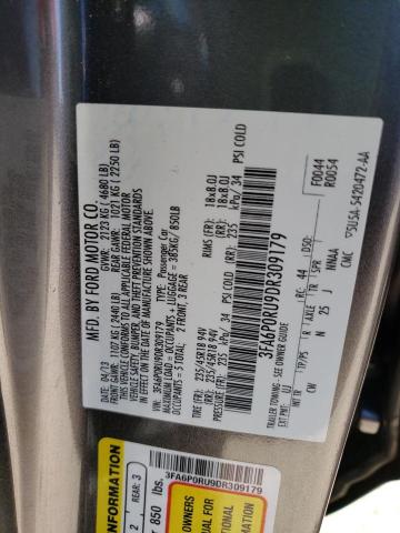 Photo 9 VIN: 3FA6P0RU9DR309179 - FORD FUSION TIT 