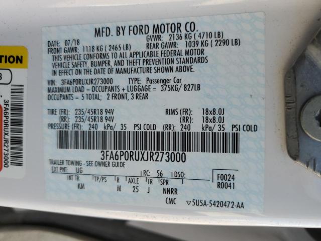 Photo 12 VIN: 3FA6P0RUXJR273000 - FORD FUSION TIT 