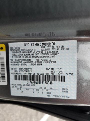 Photo 11 VIN: 3FA6P0SU1ER158348 - FORD FUSION 