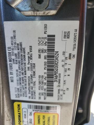 Photo 11 VIN: 3FA6P0SU3ER234524 - FORD FUSION 