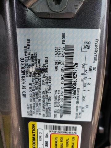 Photo 11 VIN: 3FA6P0SU6DR295526 - FORD FUSION TIT 