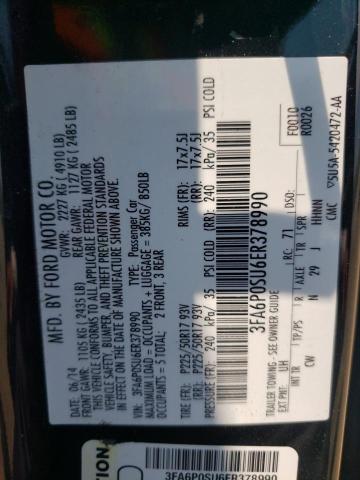 Photo 12 VIN: 3FA6P0SU6ER378990 - FORD FUSION TIT 