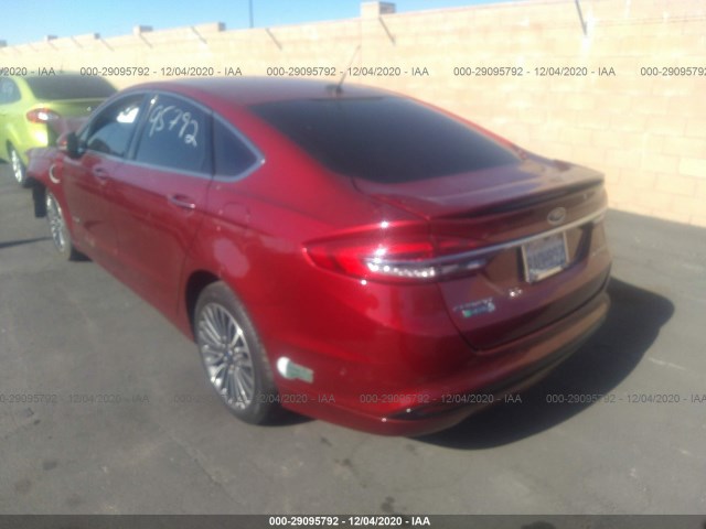 Photo 2 VIN: 3FA6P0SU7JR110332 - FORD FUSION 