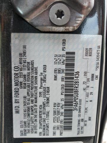 Photo 11 VIN: 3FA6P0SU8FR281436 - FORD FUSION TIT 