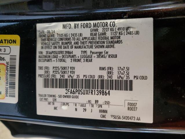 Photo 11 VIN: 3FA6P0SUXFR139864 - FORD FUSION TIT 