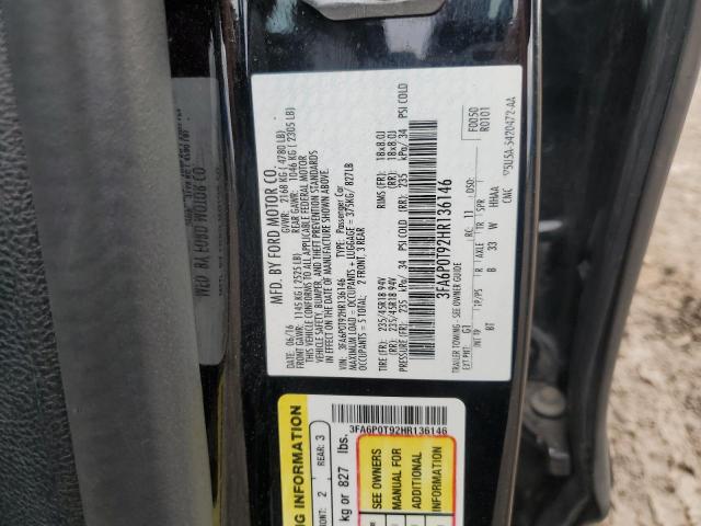 Photo 11 VIN: 3FA6P0T92HR136146 - FORD FUSION SE 