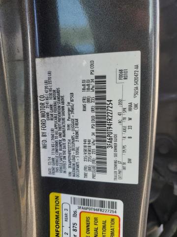 Photo 11 VIN: 3FA6P0T94FR227254 - FORD FUSION SE 