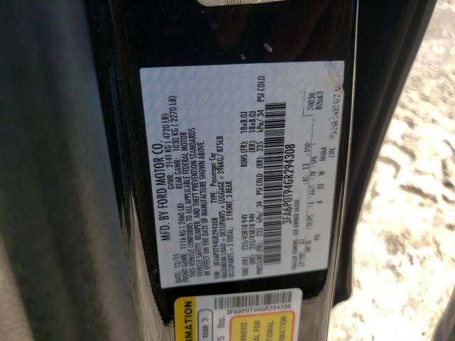 Photo 9 VIN: 3FA6P0T94GR294308 - FORD FUSION SE 