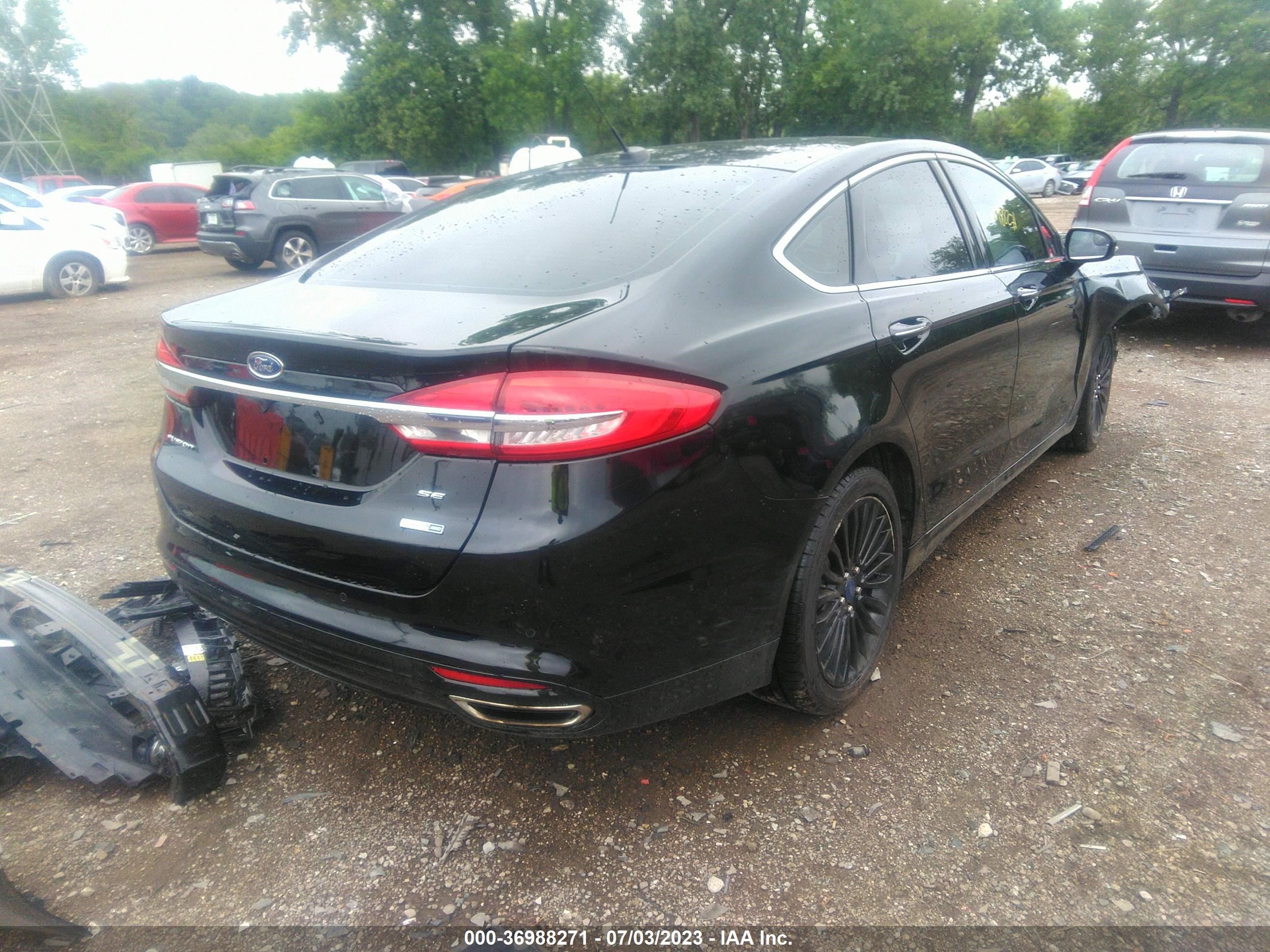 Photo 3 VIN: 3FA6P0T96HR100864 - FORD FUSION 