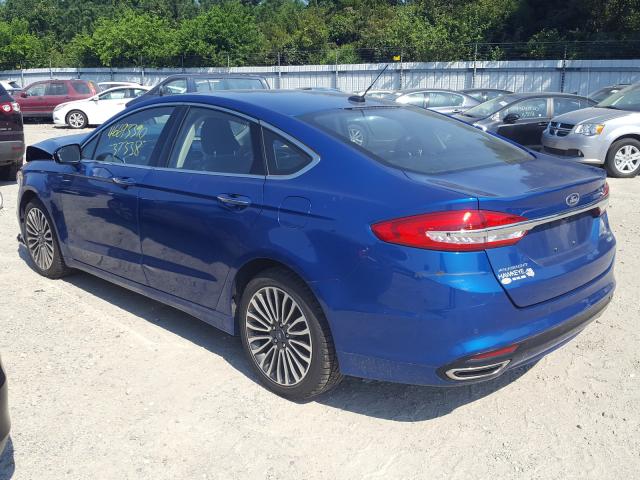 Photo 2 VIN: 3FA6P0T97HR352672 - FORD FUSION SE 