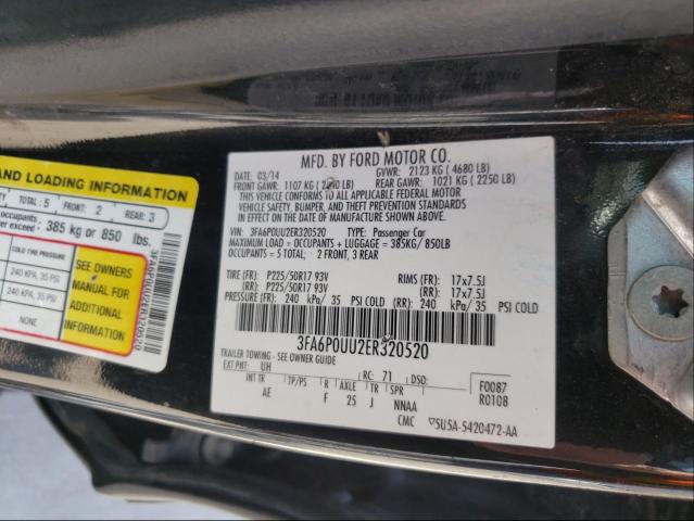 Photo 9 VIN: 3FA6P0UU2ER320520 - FORD FUSION S H 