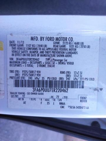 Photo 11 VIN: 3FA6P0UU7ER220462 - FORD FUSION S H 