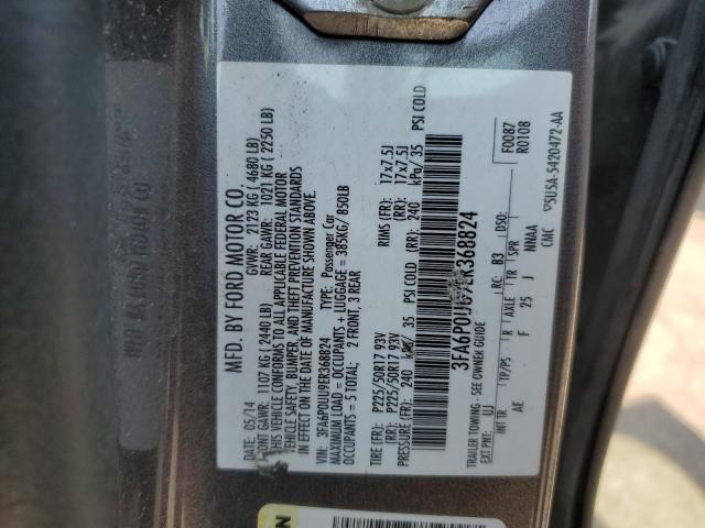 Photo 11 VIN: 3FA6P0UU9ER368824 - FORD FUSION S H 