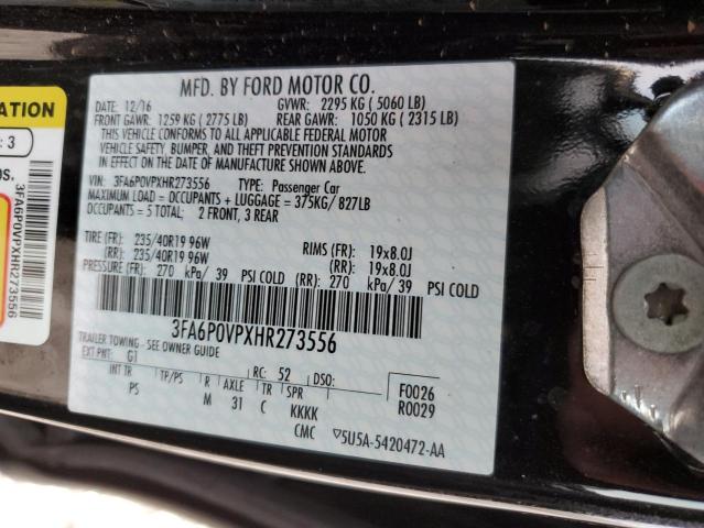 Photo 11 VIN: 3FA6P0VPXHR273556 - FORD FUSION SPO 