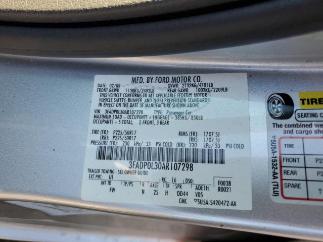 Photo 12 VIN: 3FADP0L30AR107298 - FORD FUSION 