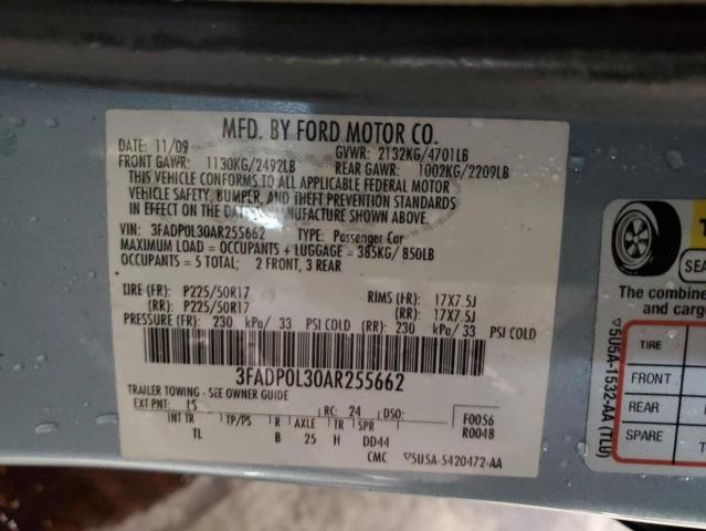 Photo 11 VIN: 3FADP0L30AR255662 - FORD FUSION HYB 