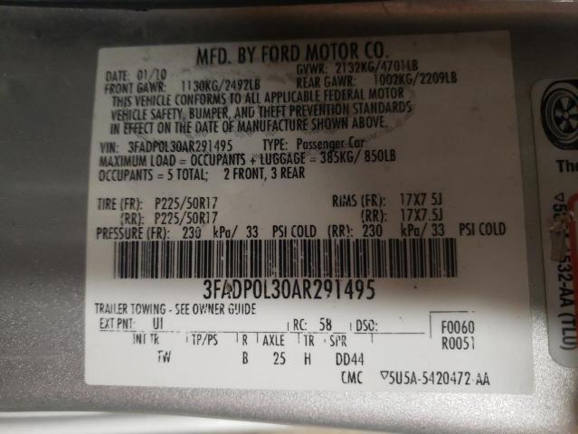 Photo 11 VIN: 3FADP0L30AR291495 - FORD FUSION HYB 